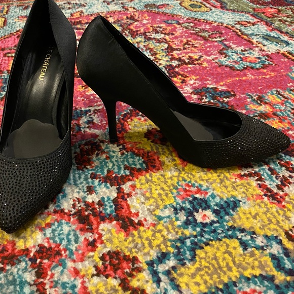 Le Chateau Black Heels with Bling! - Picture 7 of 9